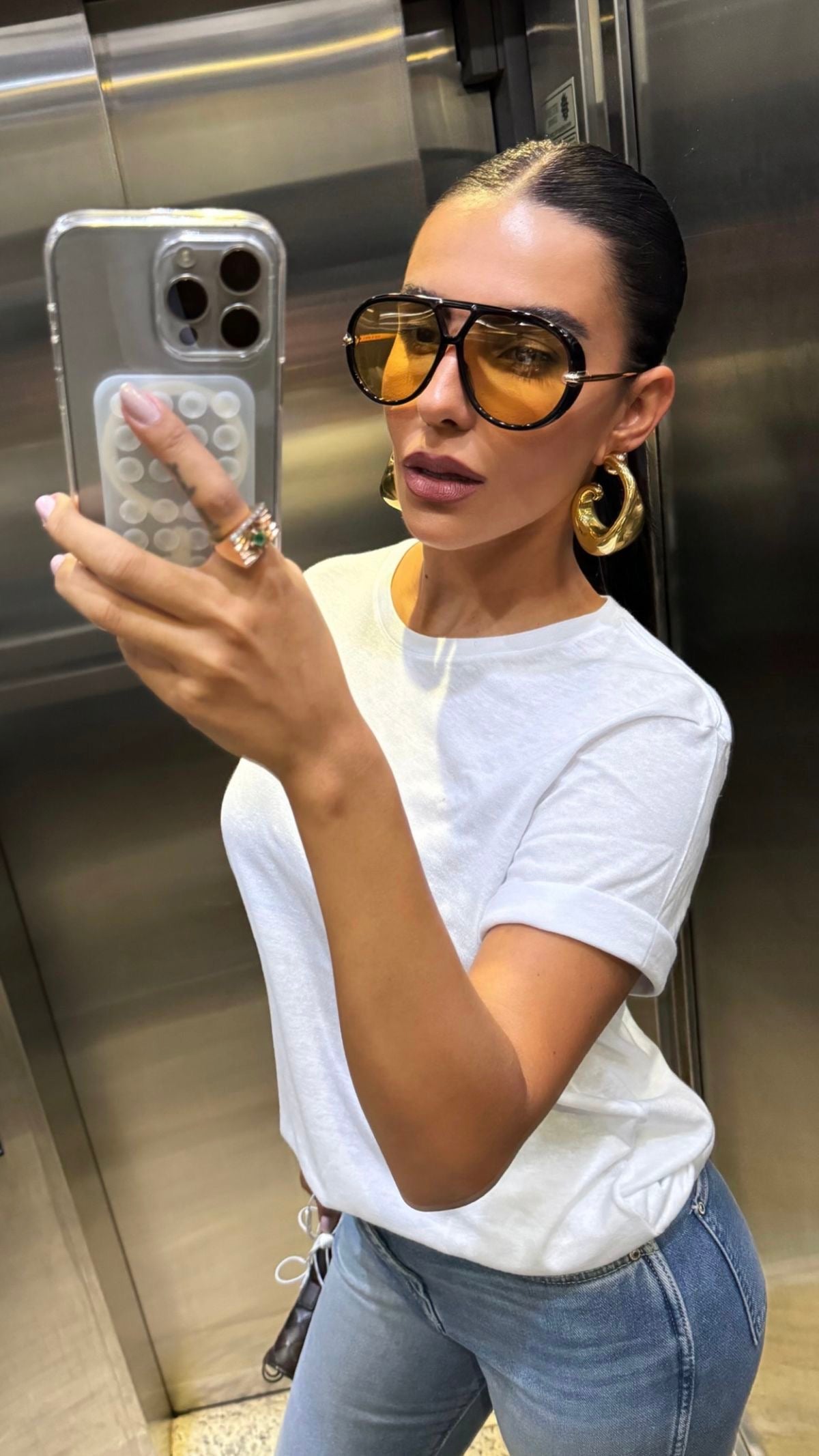 Слънчеви очила Amira Yellow